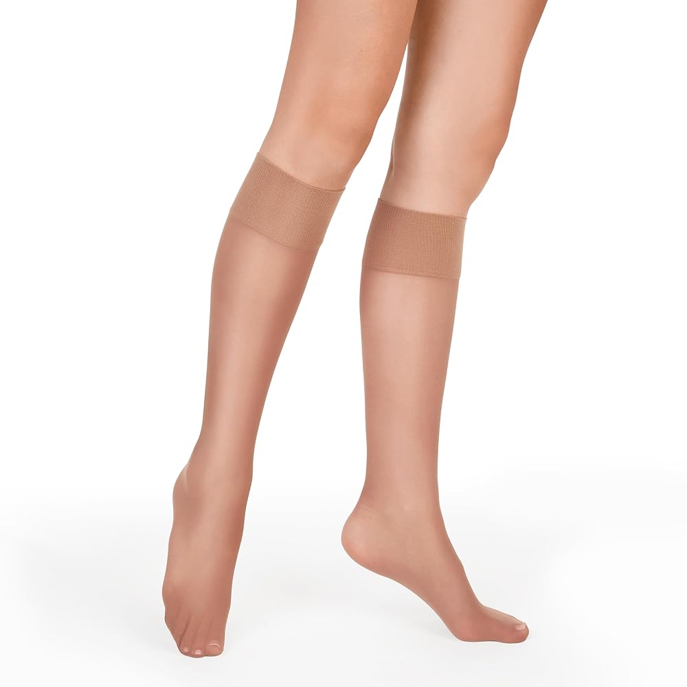 alive ストッキング Hanes Women's Alive Full Support Sheer Toe Knee-high